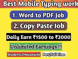 Copy paste online jobs without investment in india