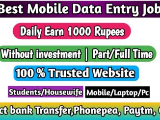 Mobile data entry jobs from home
