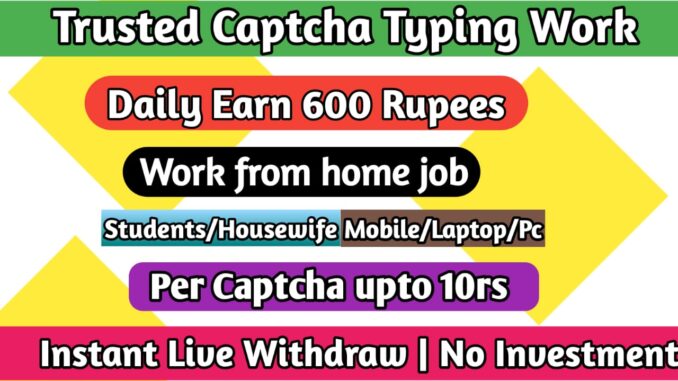 Trusted captcha typing jobs