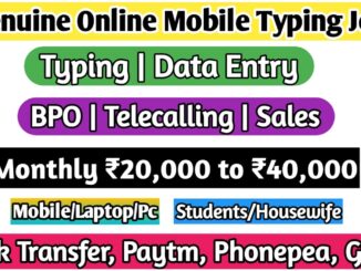 Online mobile typing jobs without investment