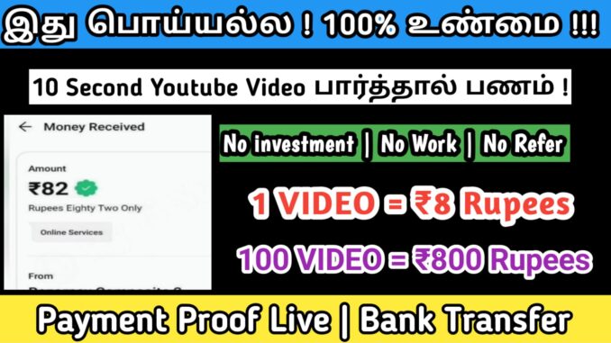 Watch Video earn money online